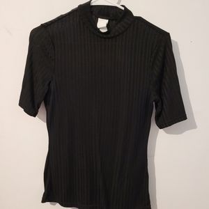 H&M Short Sleeve Mock Turtleneck